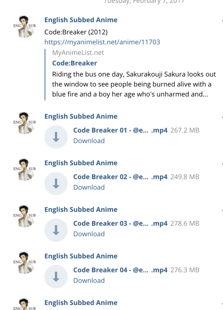 Download English Subbed Anime for free
