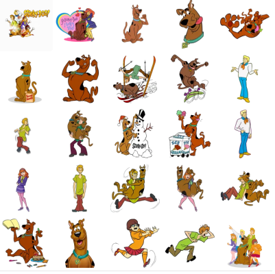 Scooby doo chat sticker pack for Telegram
