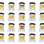Arabic emoticons sticker collection