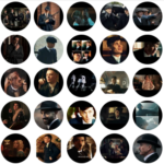 stickers of a world wide famous TV series, Peaky Blinders