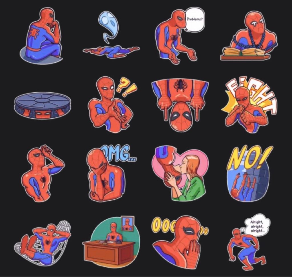 Go Spidey, go! Free Spider Man Telegram stickers