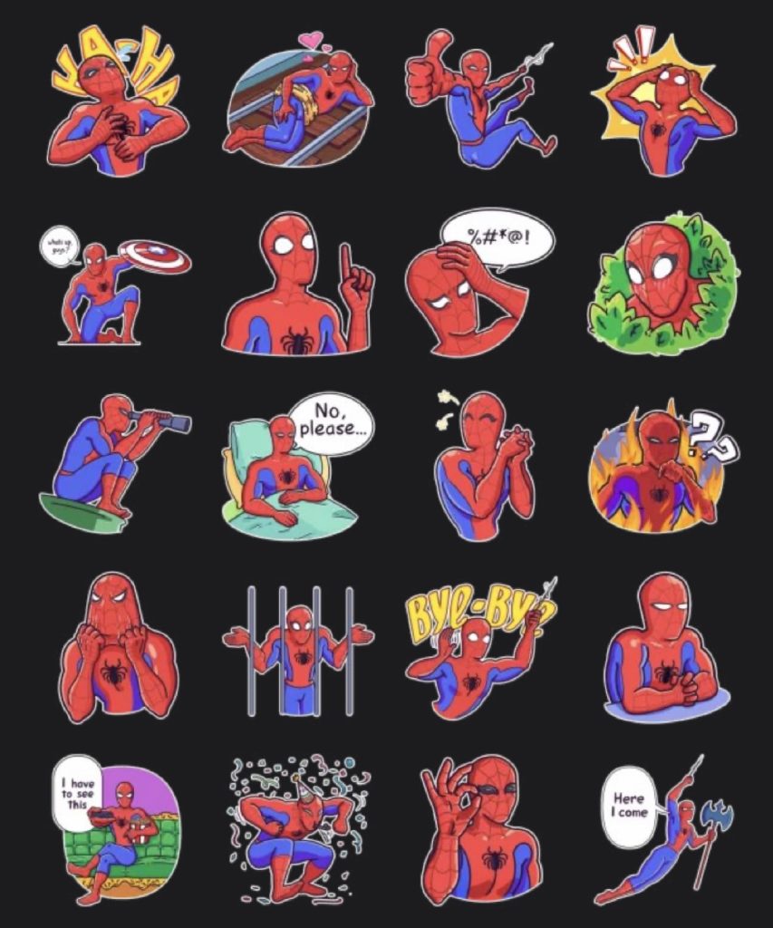Spider-Man Sticker pack for Telegram